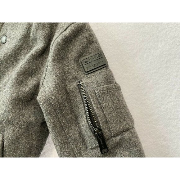 Ben Sherman bomber wool blend‎ jacket Size 5/6 - Picture 2 of 6